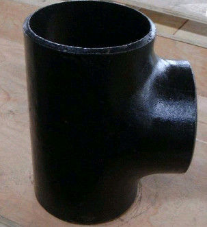 Sch 40 Alın Kaynaklı Karbon Çelik Boru Tee ASME B16.28 Siyah Boyama