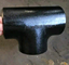 Dikişsiz Yüksek Basınç A234 WPB Karbon Çelik Boru Tee Siyah Boyama